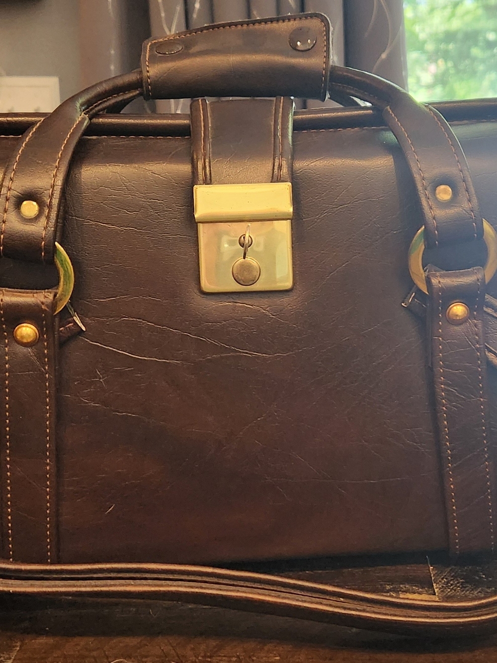 Vintage Leather Camera Case With Lock And Key
